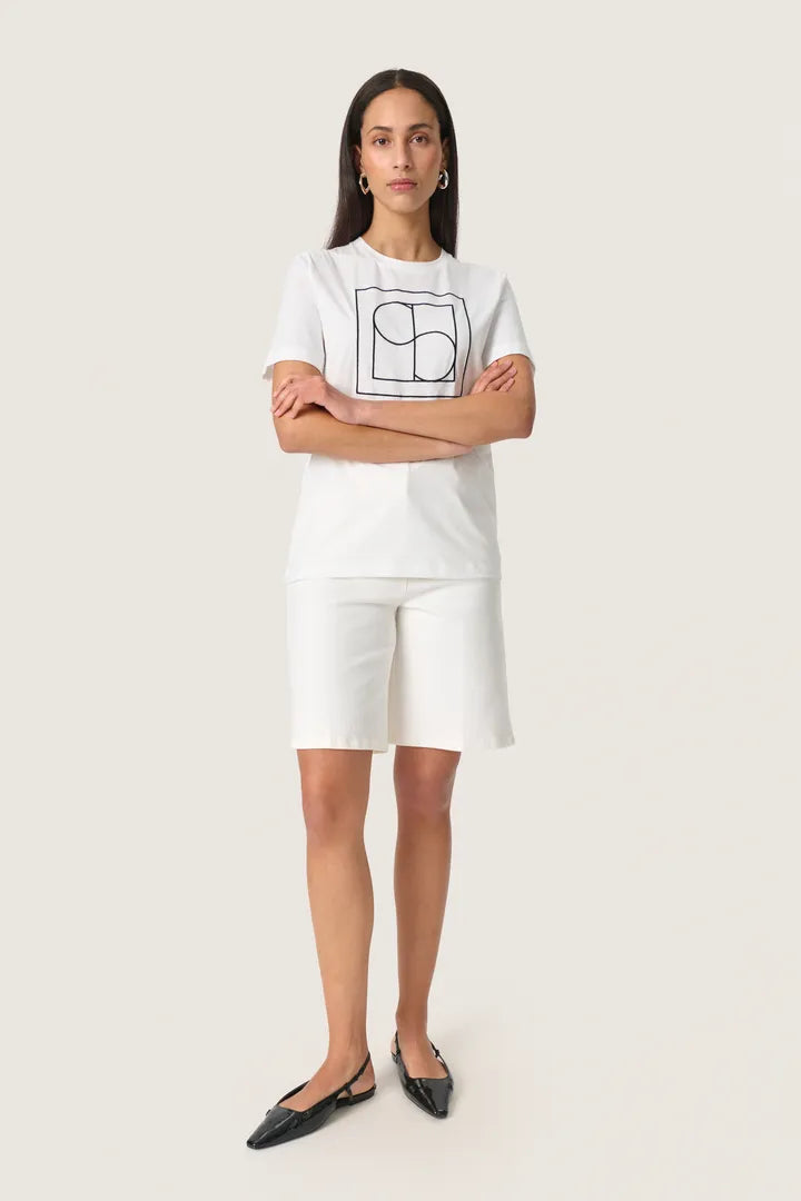 SLVarga Embroidered T-Shirt - Broken White