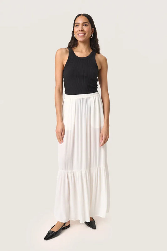 SLElonor Maxi Skirt - Whisper White