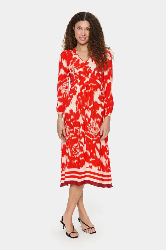 KhloeSZ Dress - Poinciana Water Bloom