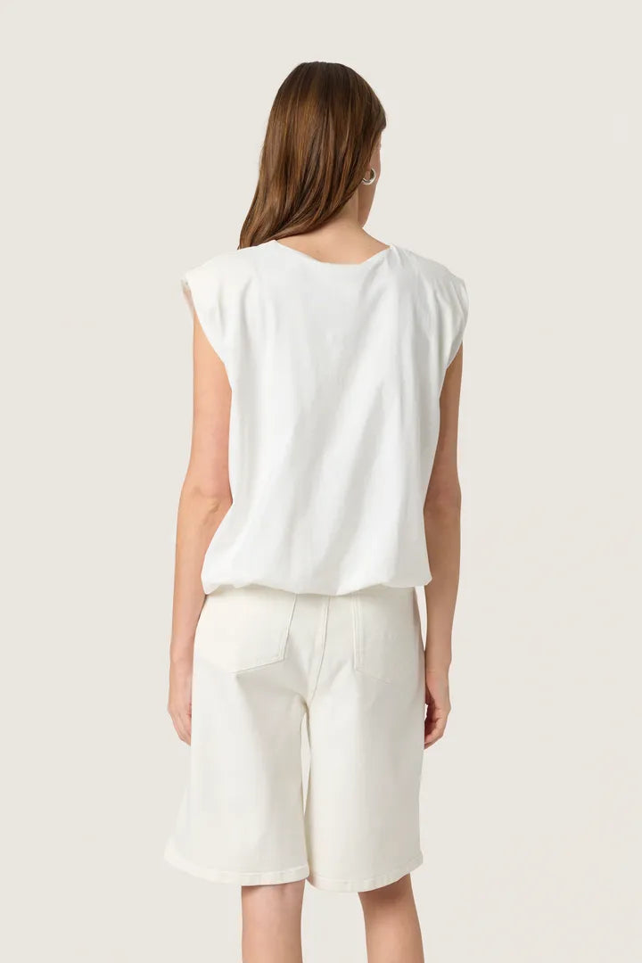 SLJina Balloon Tank Top - Broken White