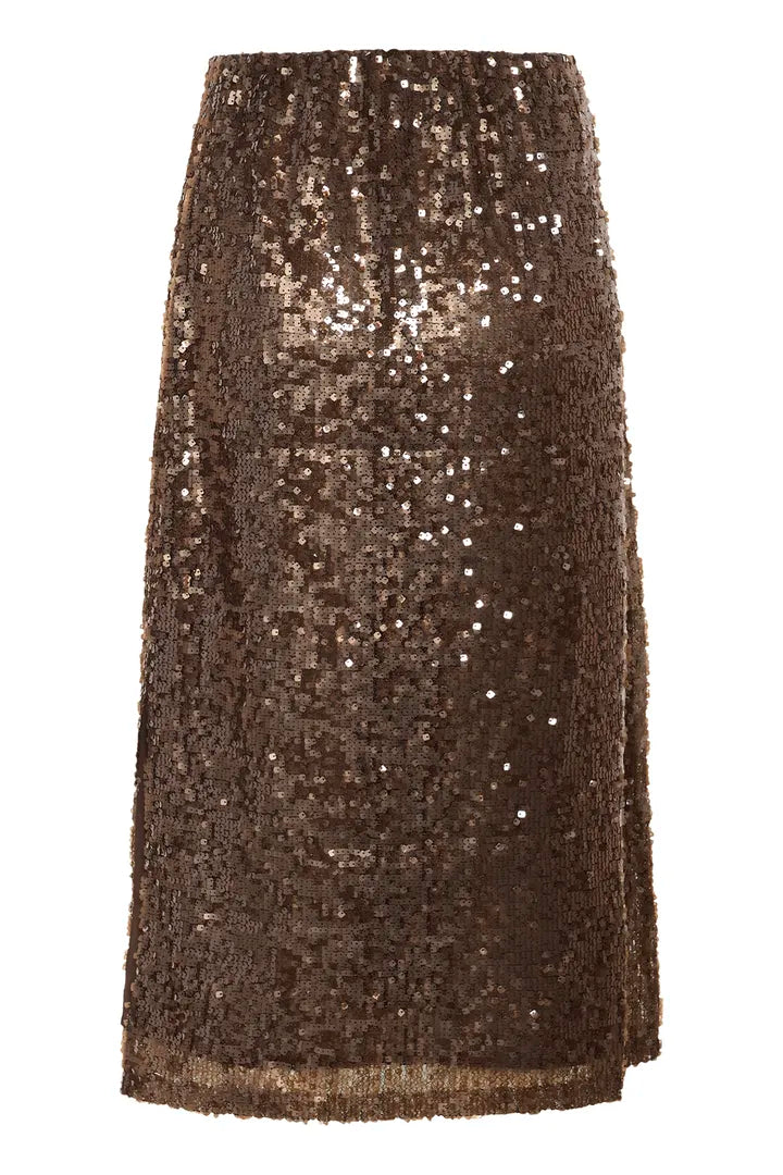 KAziggy Sequin Skirt - Black Coffee