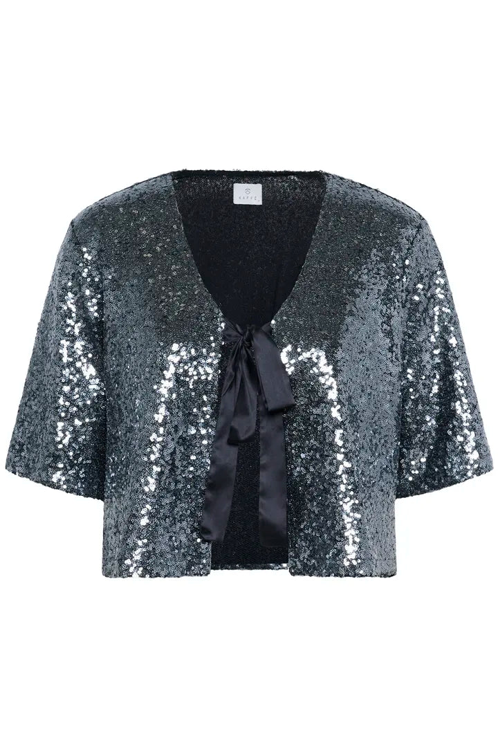 KAlau Sequin Cardigan - Dark Silver