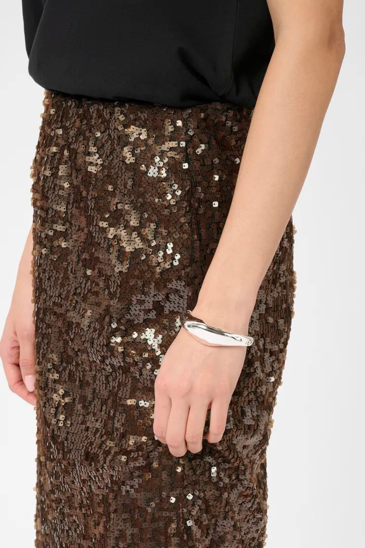 KAziggy Sequin Skirt - Black Coffee