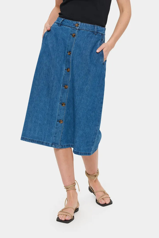 KayoSZ Skirt - Medium Blue Denim