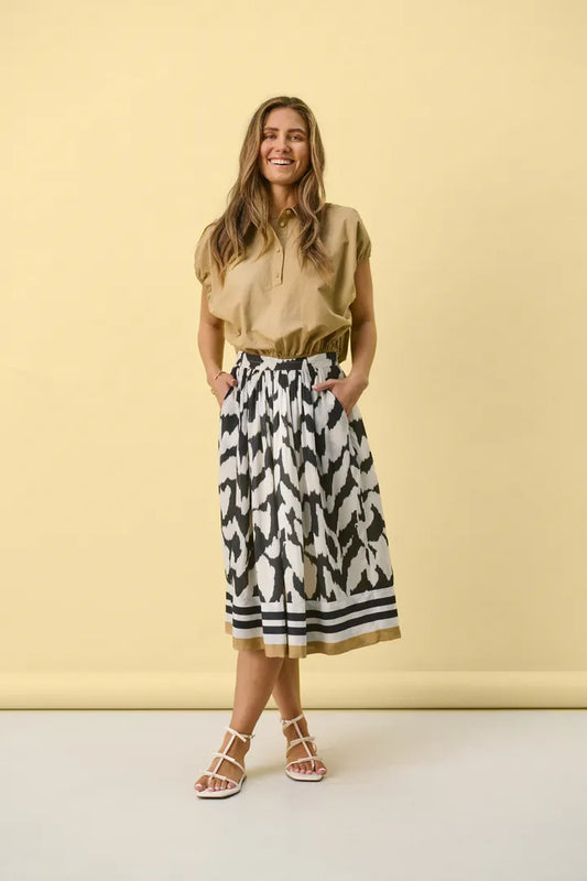 KelsieSZ Skirt - Black Monochrome