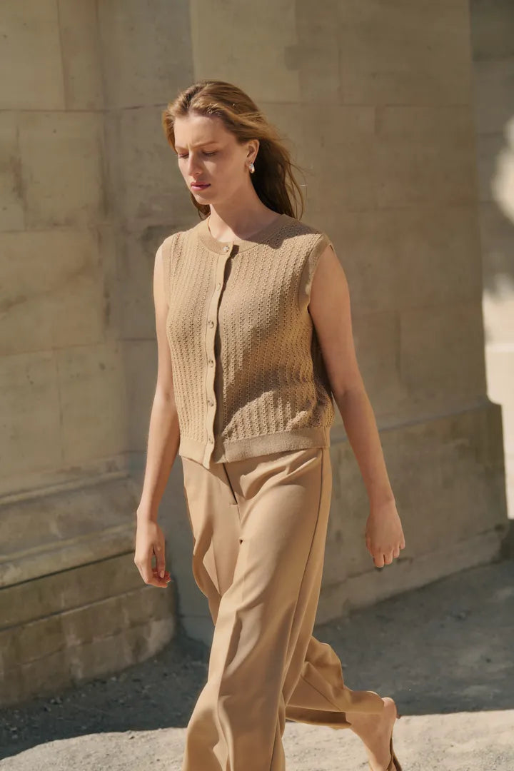 SLSusanna Vest - Travertine