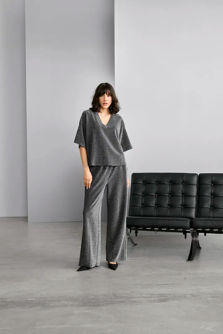 KArita Pants- Silver Metallic
