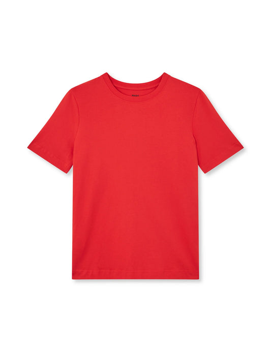 Cotton Jersey Jess Tee - Firey Red