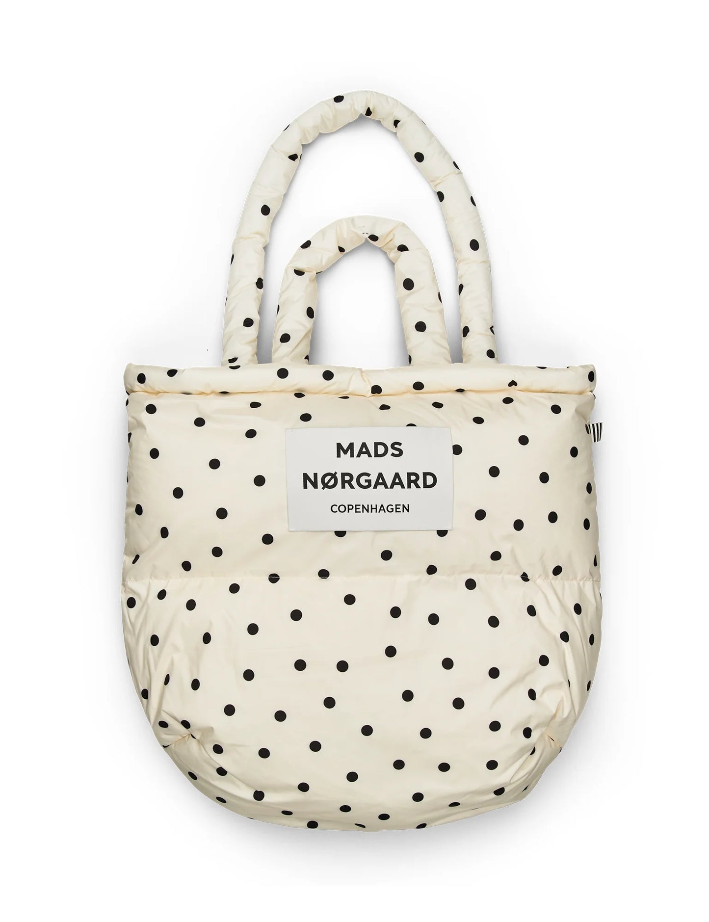 Light Ripstop Pillow Bag - White With Dots