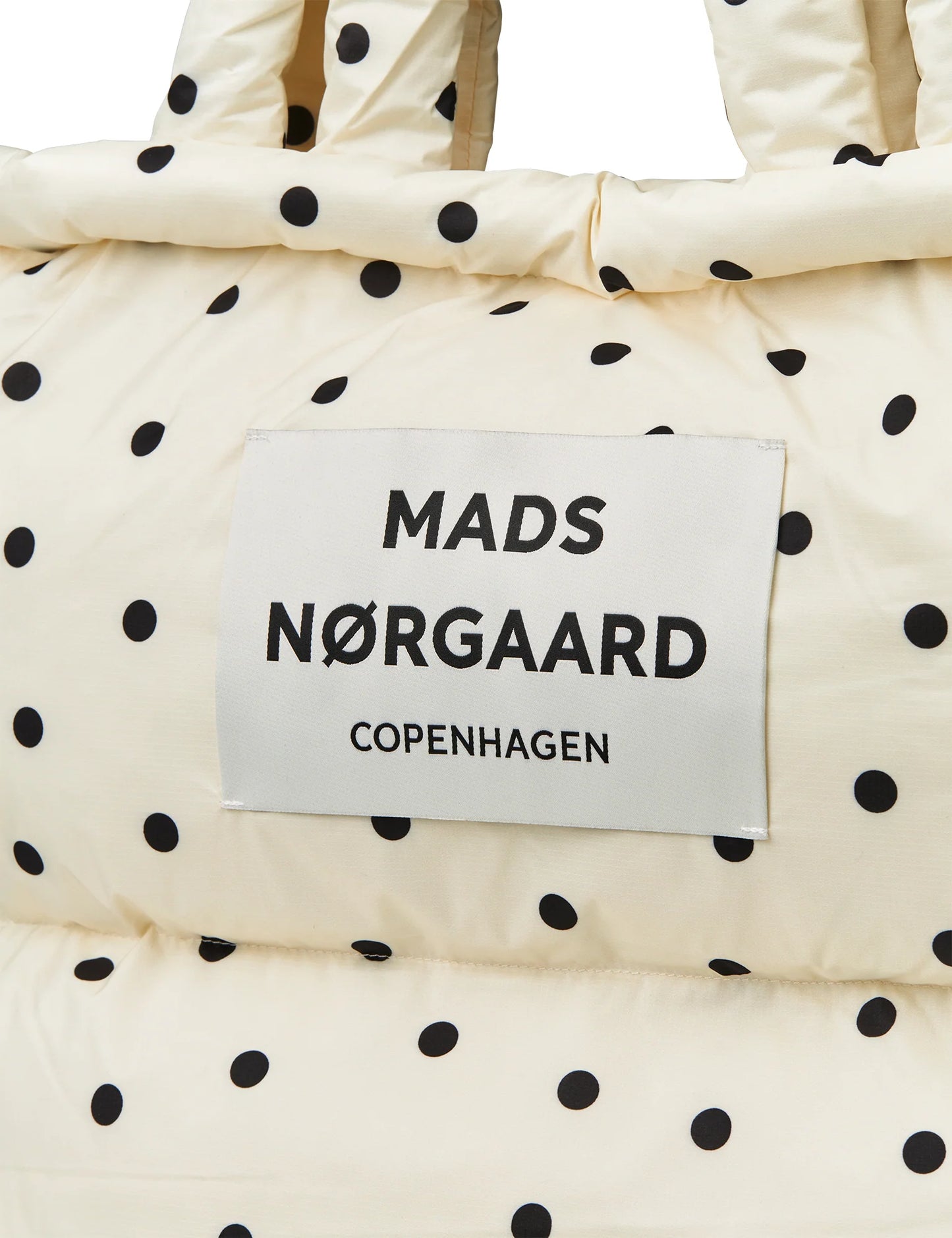 Light Ripstop Pillow Bag - White With Dots