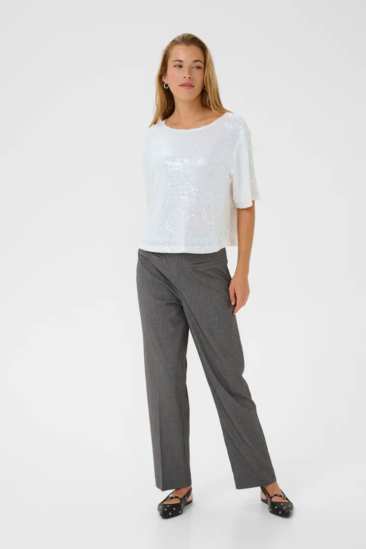 Kamiranda Sequin Blouse - Chalk
