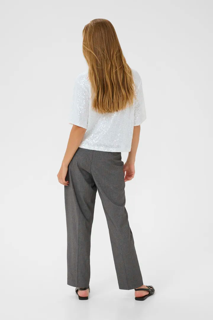 Kamiranda Sequin Blouse - Chalk