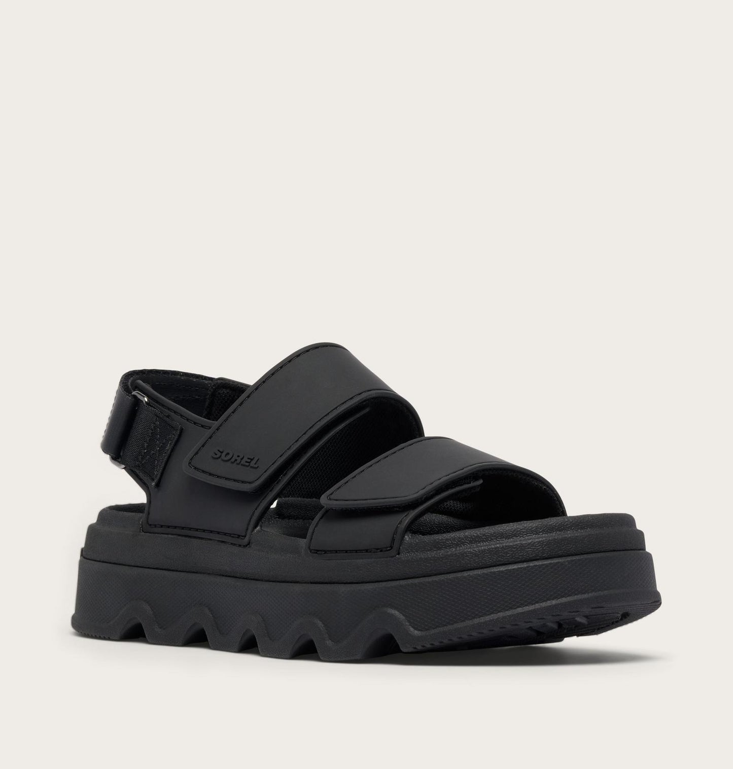 Kinetic Sunchase Ankle Strap Platform Sandal - Black Sea Salt