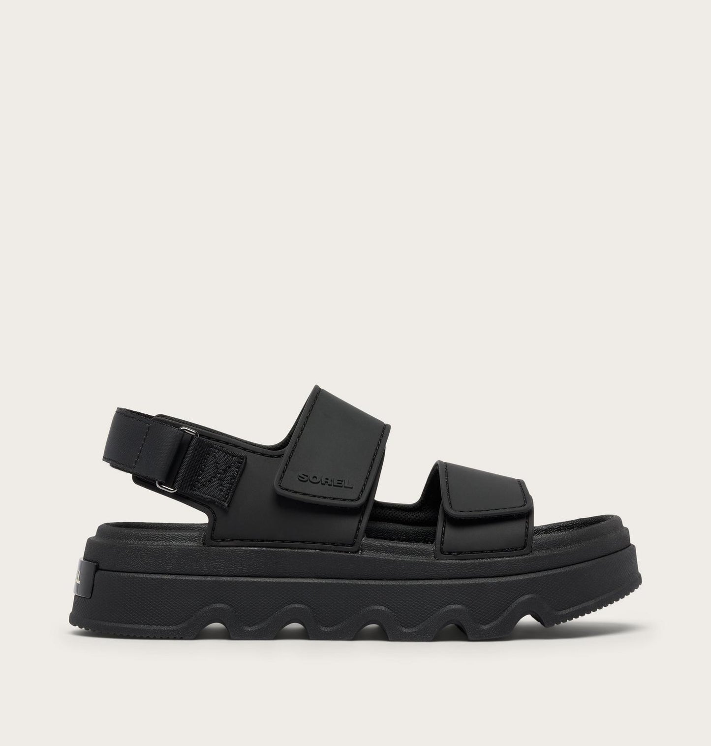 Kinetic Sunchase Ankle Strap Platform Sandal - Black Sea Salt