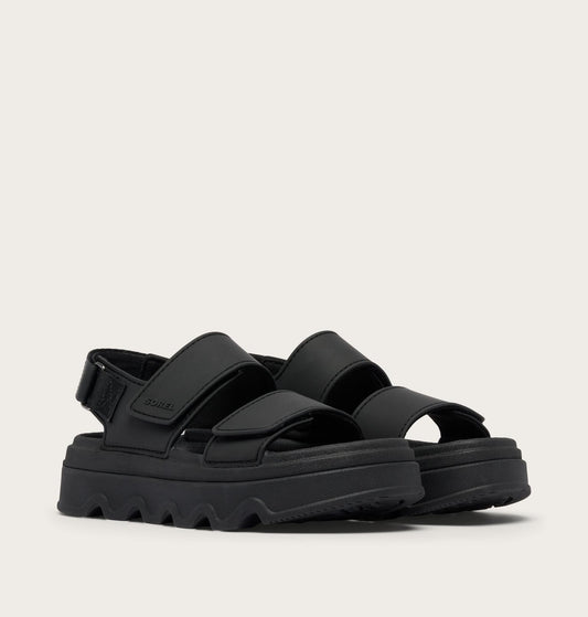 Kinetic Sunchase Ankle Strap Platform Sandal - Black Sea Salt