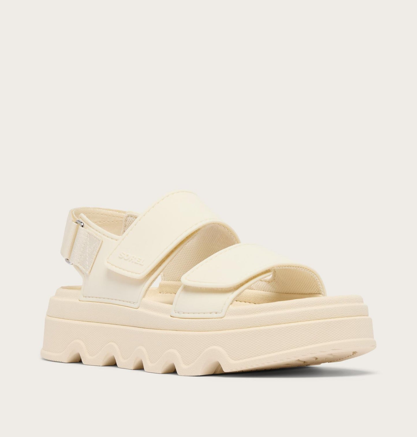 Kinetic Sunchase Ankle Strap Platform Sandal - Chalk & Sea Salt