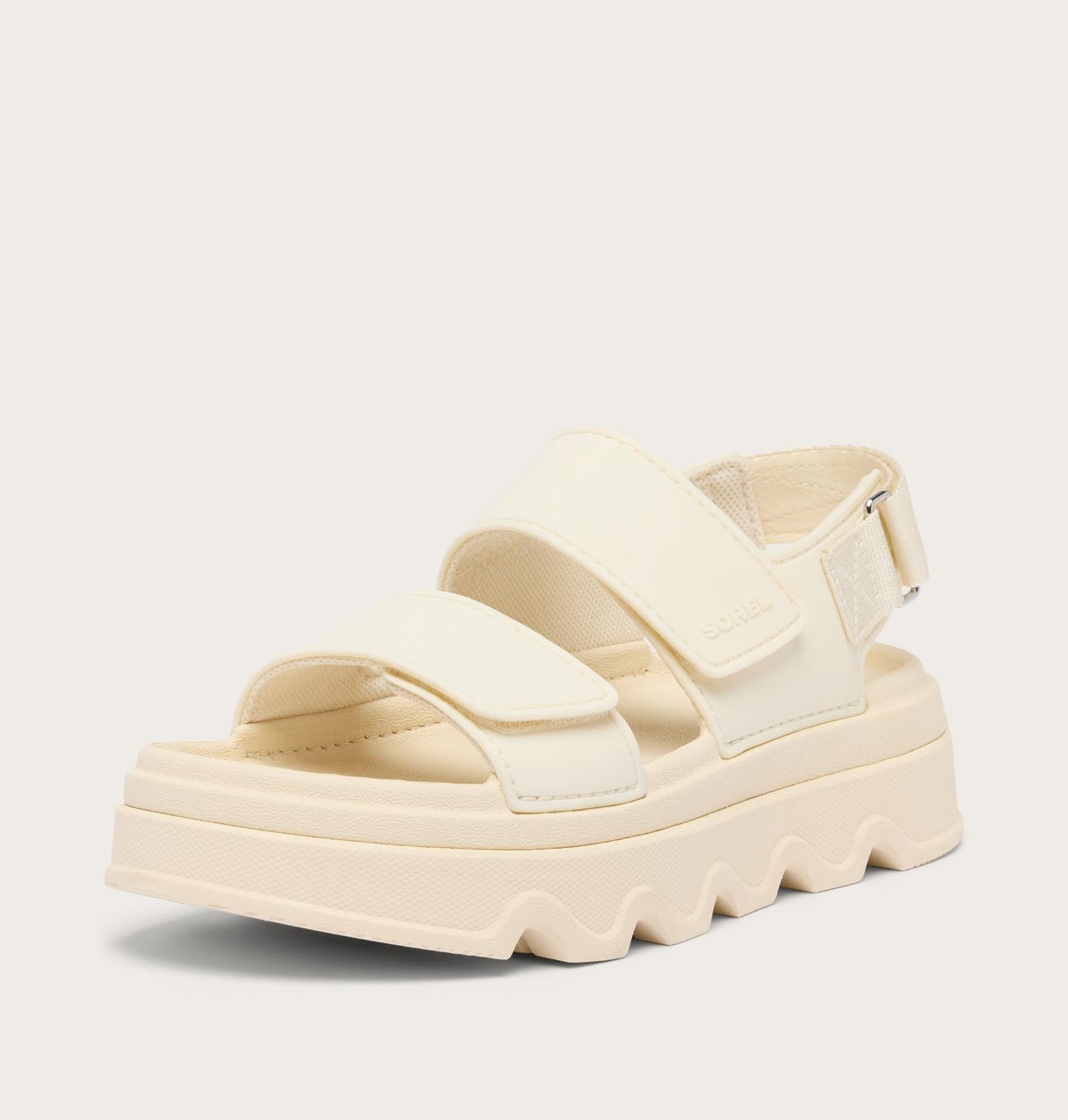 Kinetic Sunchase Ankle Strap Platform Sandal - Chalk & Sea Salt