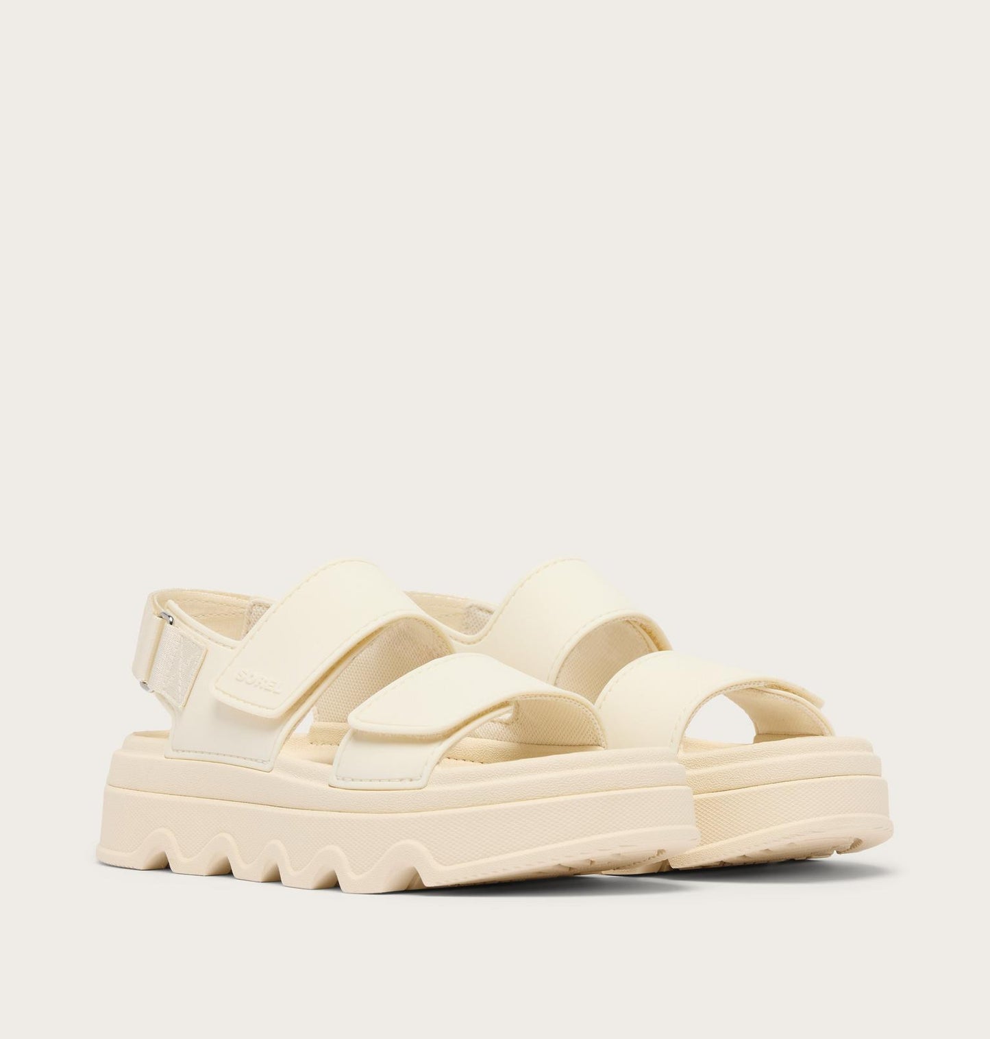 Kinetic Sunchase Ankle Strap Platform Sandal - Chalk & Sea Salt
