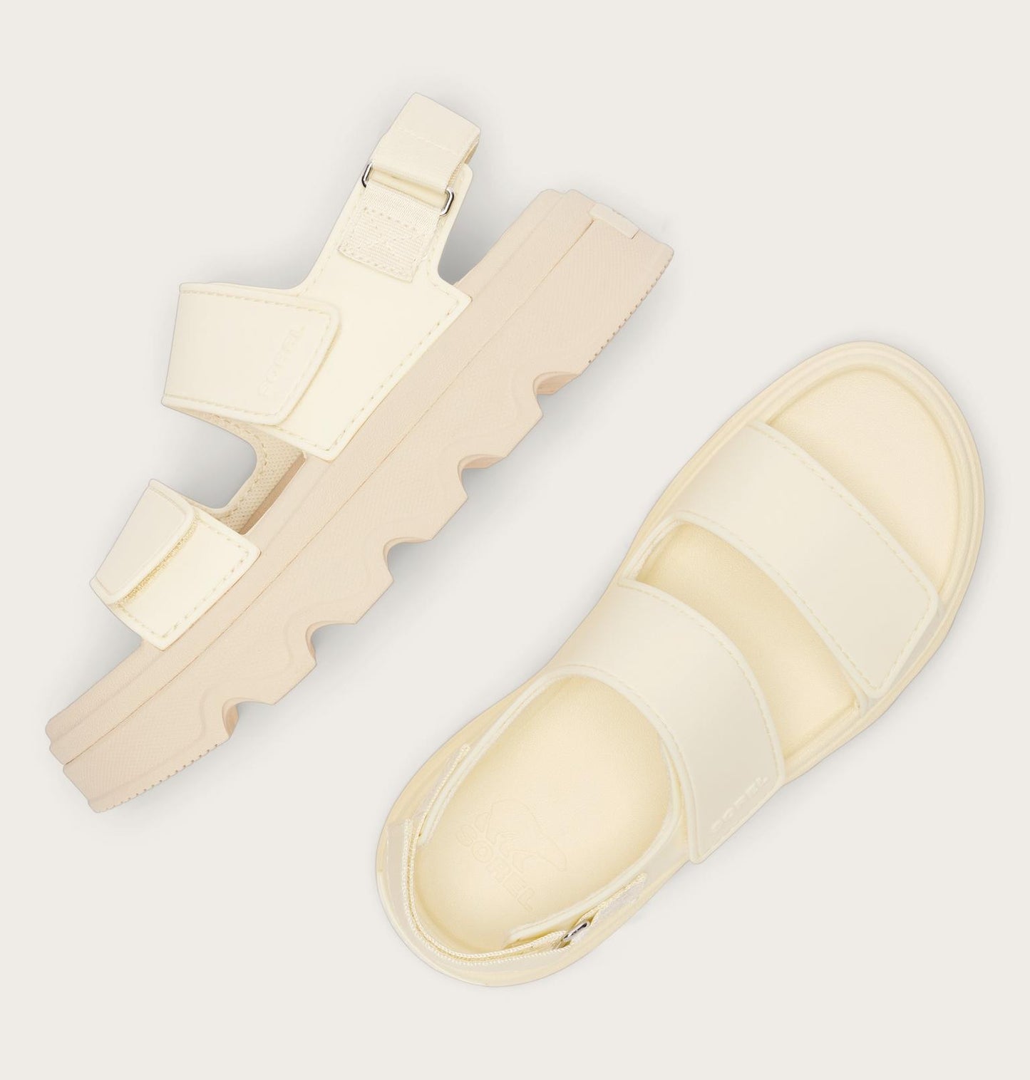 Kinetic Sunchase Ankle Strap Platform Sandal - Chalk & Sea Salt