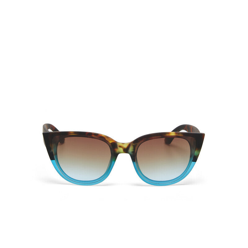 Silvia Cats Eye Sunglasses - Havana Blue