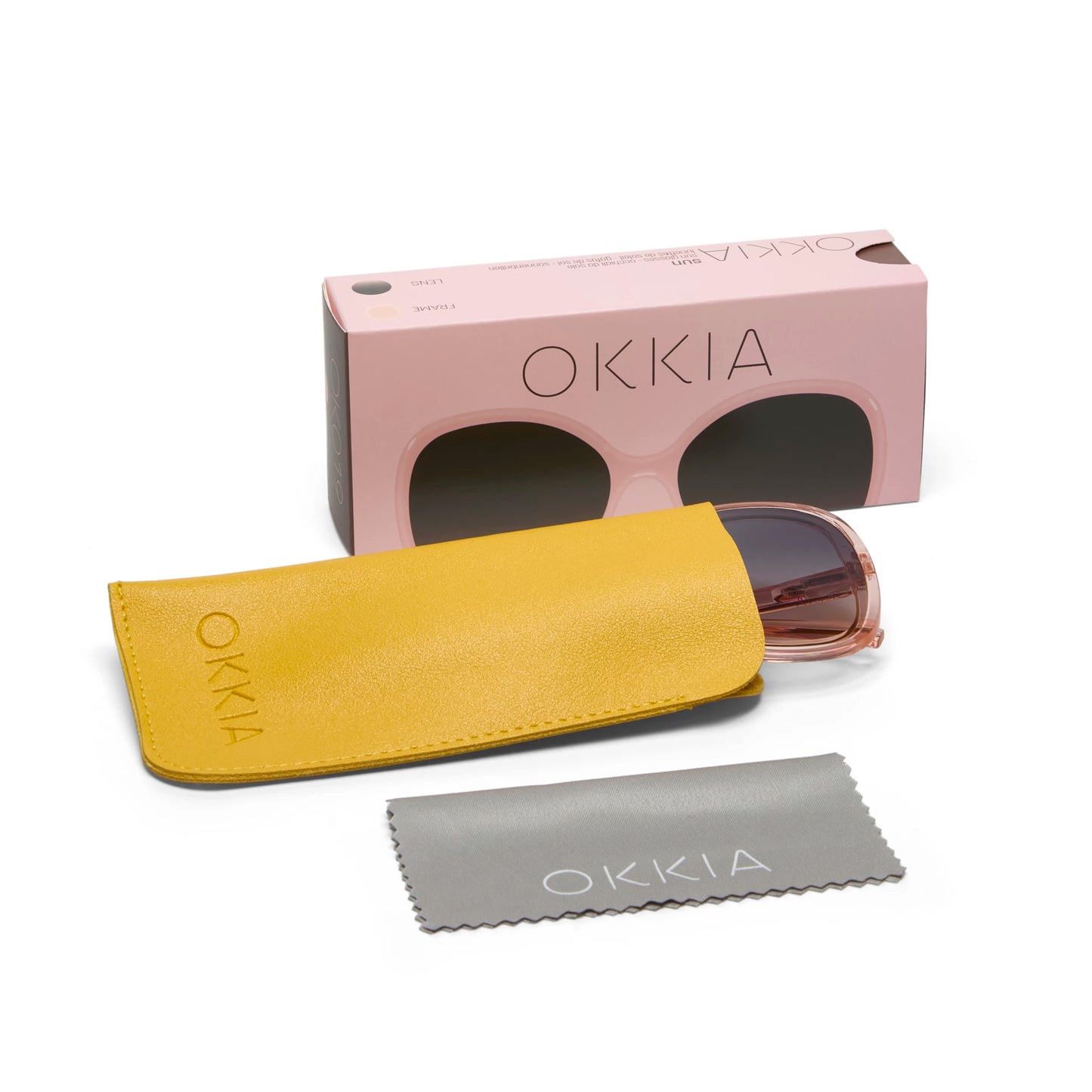 Silvia Cats Eye Sunglasses- Shaded Rose & Black