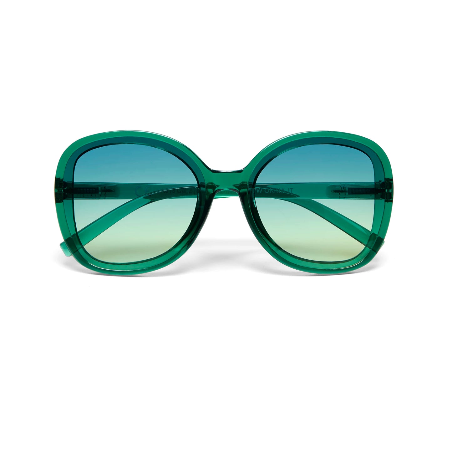 Anna Butterfly Sunglasses - Transparent Green