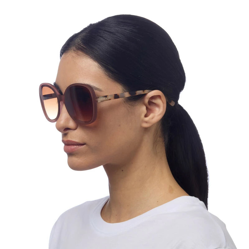 Anna Butterfly Sunglasses - Pink Havana