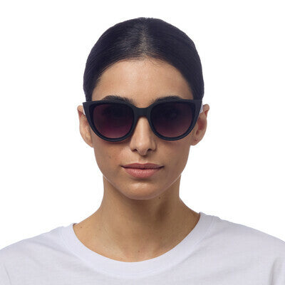 Silvia Cats Eye Sunglasses - Black