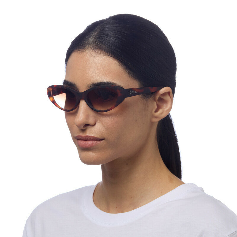 Lina Small Cat Eye - Havana