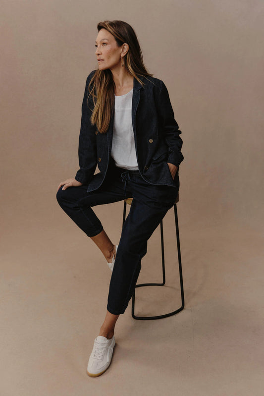 Pepi Relaxed Denim Pant -Oxford
