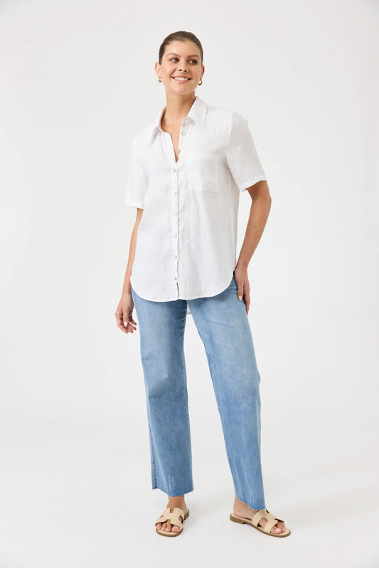 Studio Short Sleeved Shirt - White