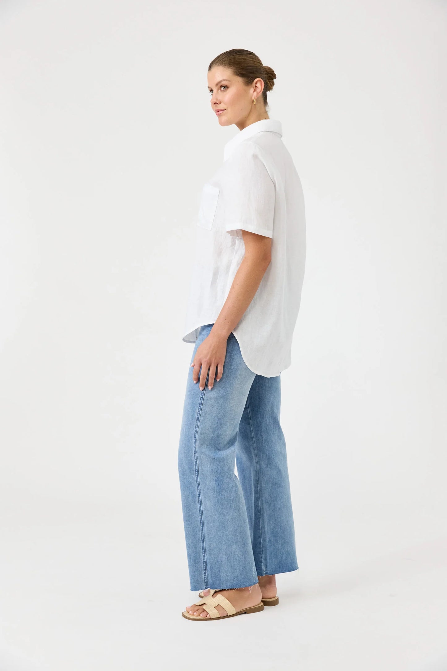 Studio Short Sleeved Shirt - White