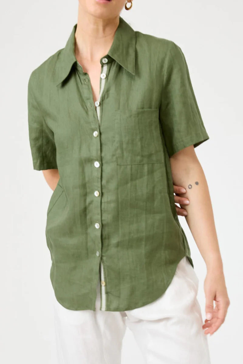 Studio Short Sleeved Shirt - Olive