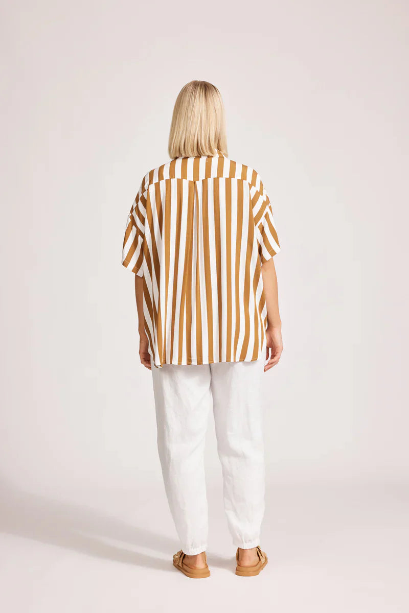 Treville Stripe Shirt - Caramel