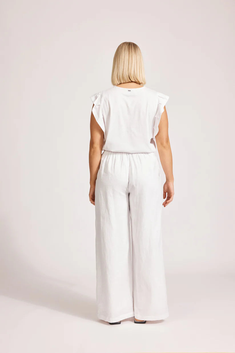 Miramar Palazzo Pant - White