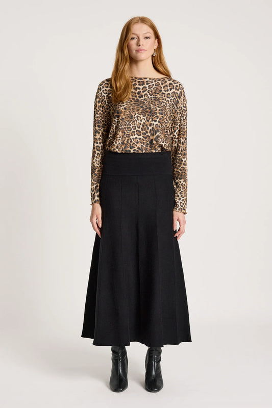 Zala Knit Skirt - Black
