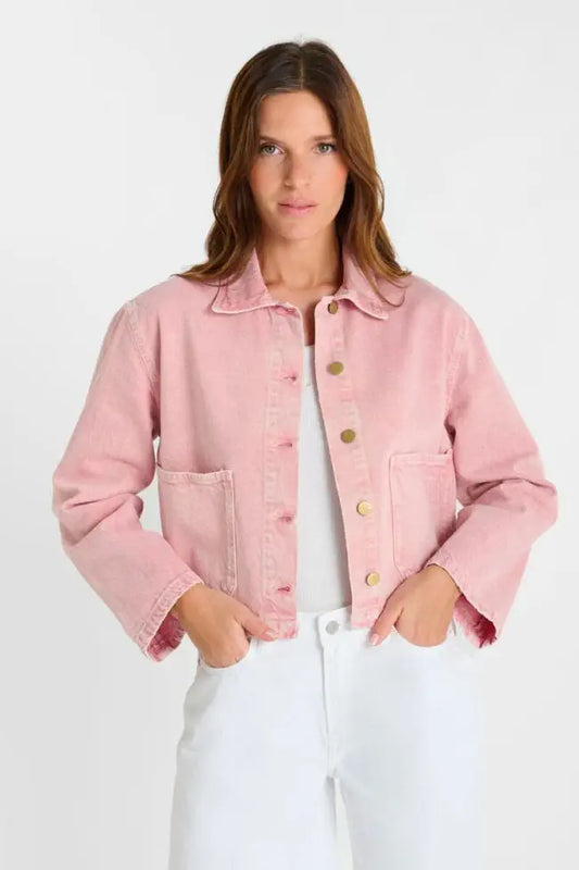 Aksel Denim Jacket - Faded Pink
