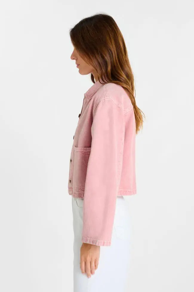 Aksel Denim Jacket - Faded Pink