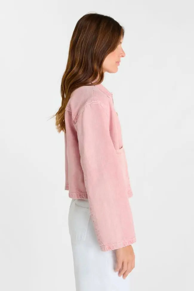 Aksel Denim Jacket - Faded Pink