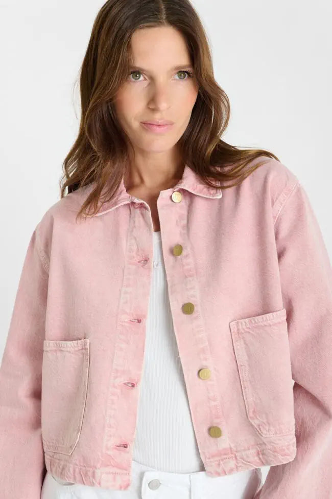 Aksel Denim Jacket - Faded Pink