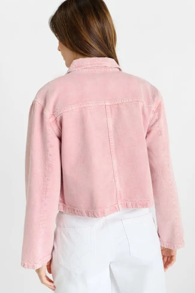 Aksel Denim Jacket - Faded Pink