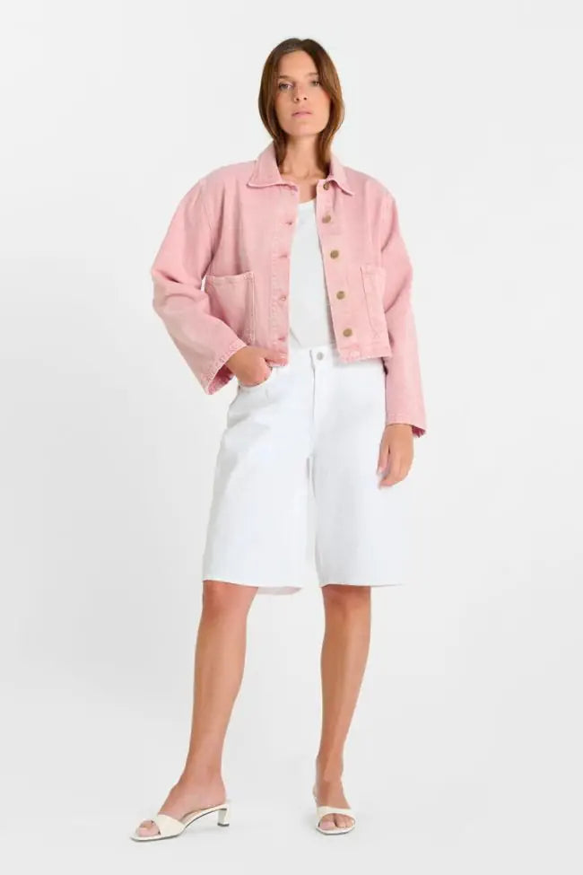 Aksel Denim Jacket - Faded Pink