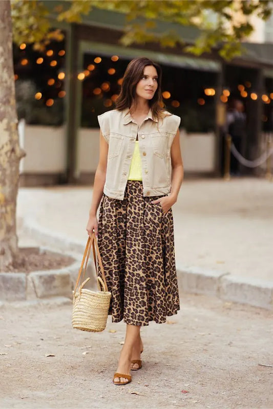 Leona Skirt - Leopard Print