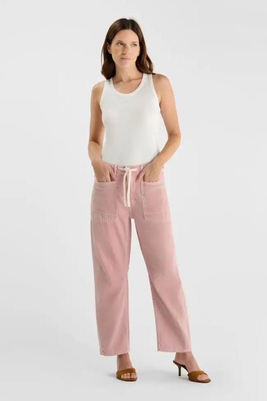 Madie Balloon Jeans - Faded Pink