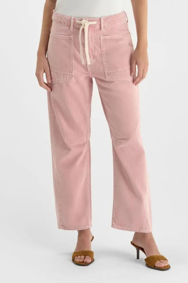 Madie Balloon Jeans - Faded Pink