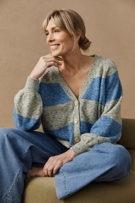 Zarda Cardigan - Sage / Lake