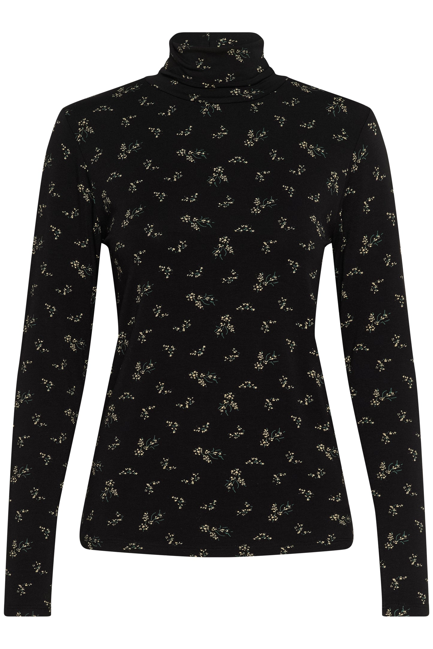 SLHanadi Long Sleeved Rollneck - Black Ditsy Print