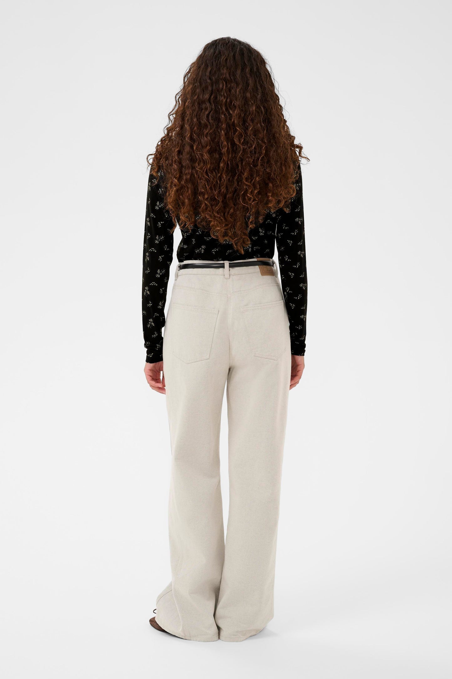 SLHanadi Long Sleeved Rollneck - Black Ditsy Print