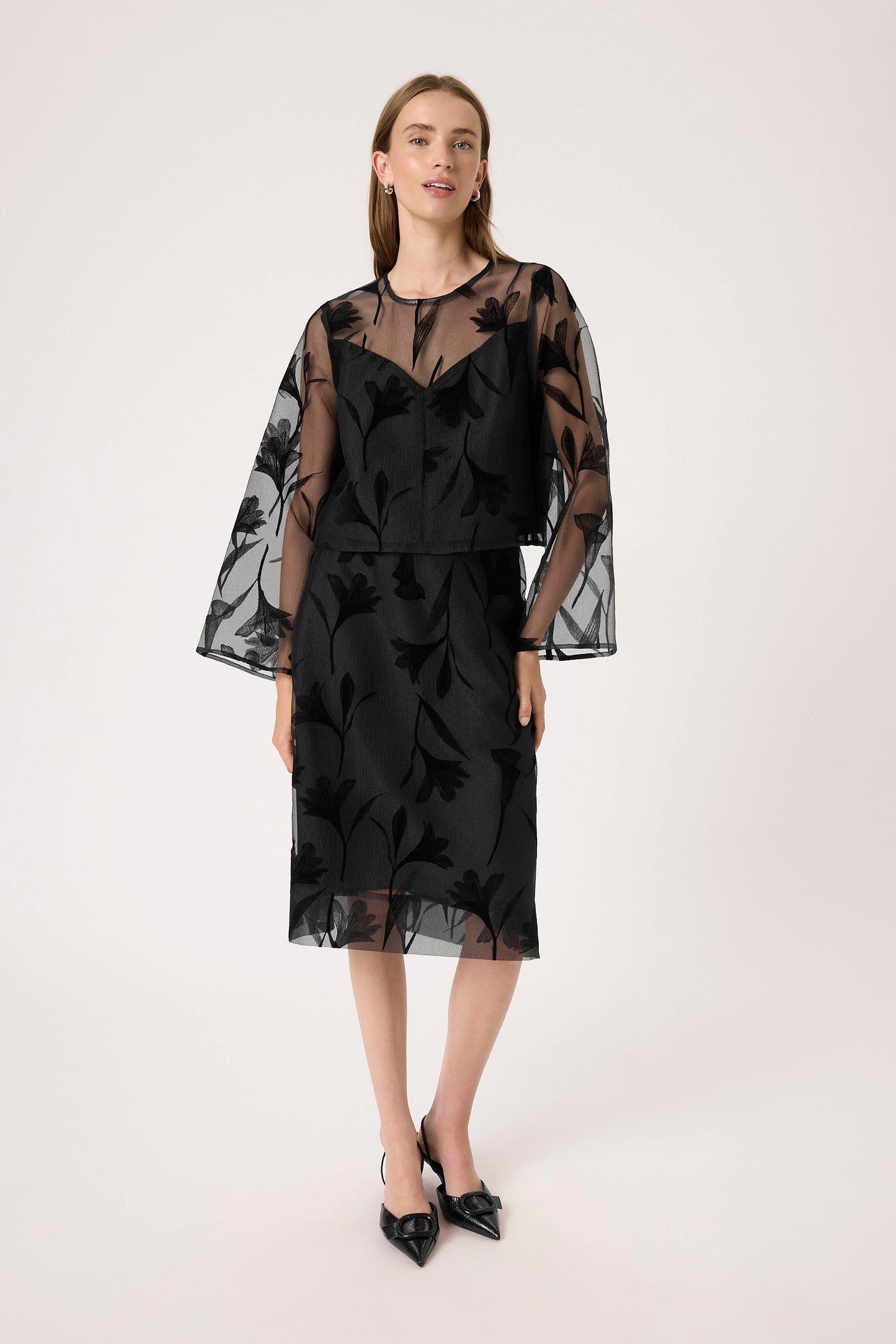 SLPhilomena Long Sleeved Blouse - Black