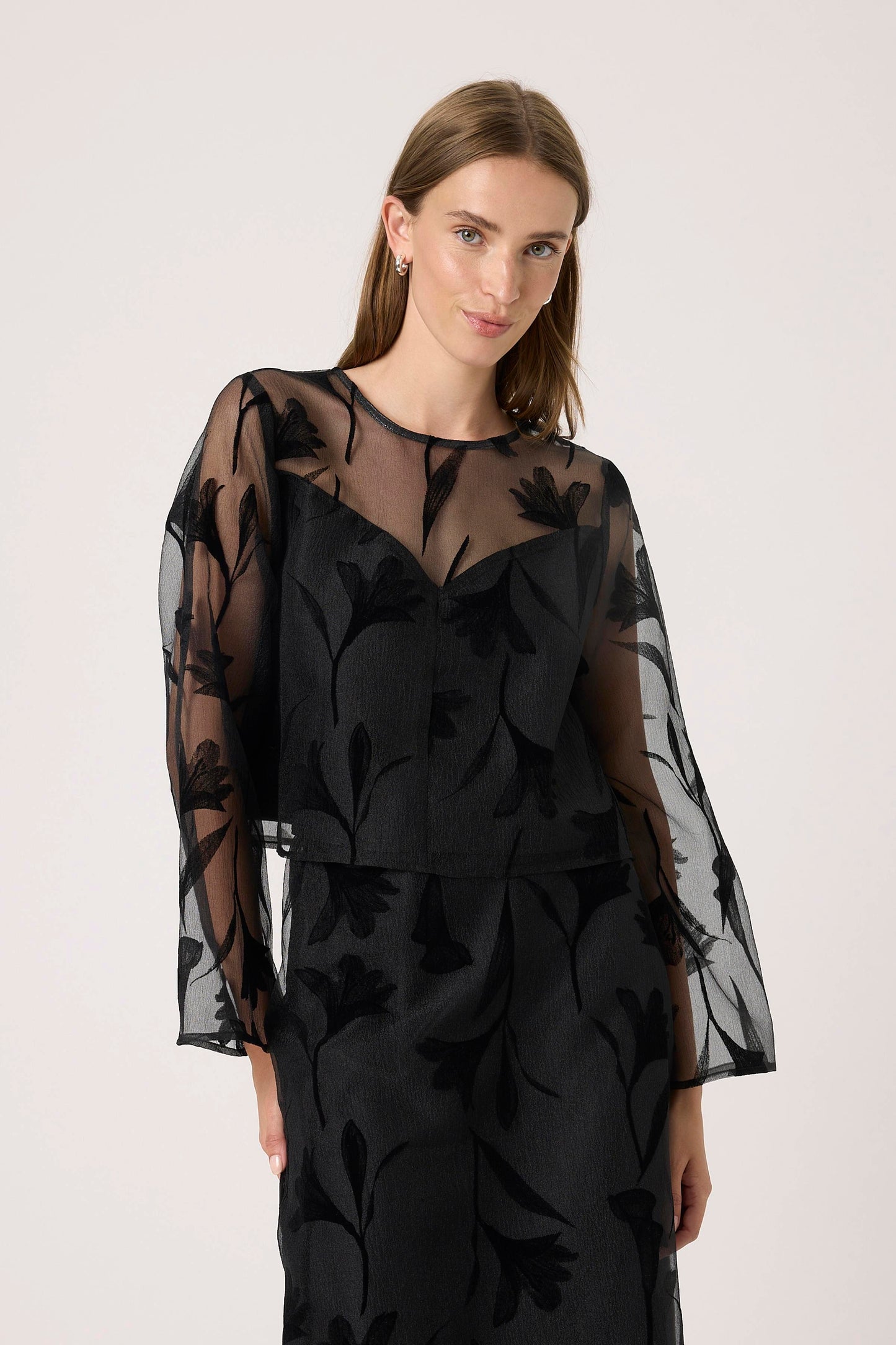 SLPhilomena Long Sleeved Blouse - Black